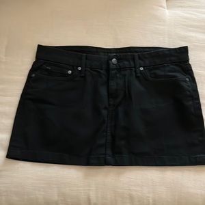 Joe’s Jeans denim black mini skirt